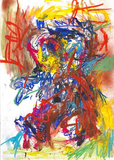 Original Abstract Expressionism Children Drawings by Armand Brac