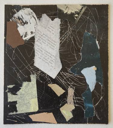 Original Abstract Expressionism Abstract Collage by Armand Brac