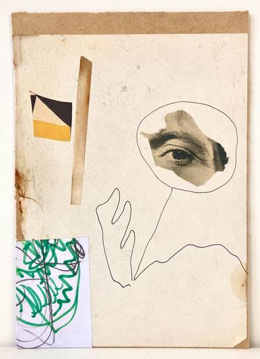 Original Dada Men Collage by Armand Brac