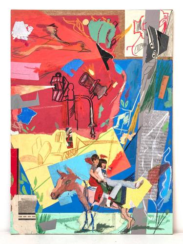 Original Abstract Expressionism Children Collage by Armand Brac