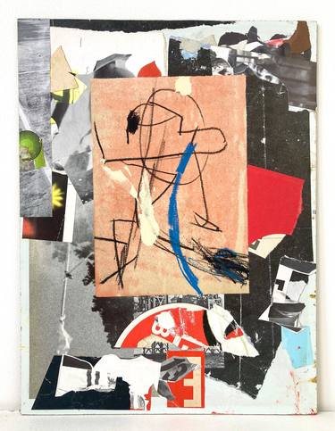 Original Abstract Expressionism Abstract Collage by Armand Brac