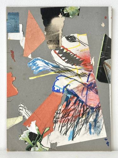 Original Abstract Animal Collage by Armand Brac