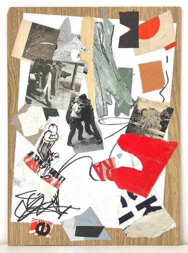 Original Abstract Expressionism Children Collage by Armand Brac