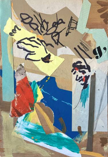 Original Abstract Men Collage by Armand Brac