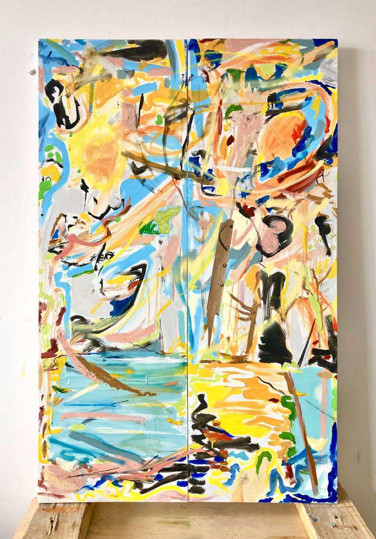 Original Abstract Expressionism Nature Painting by Armand Brac