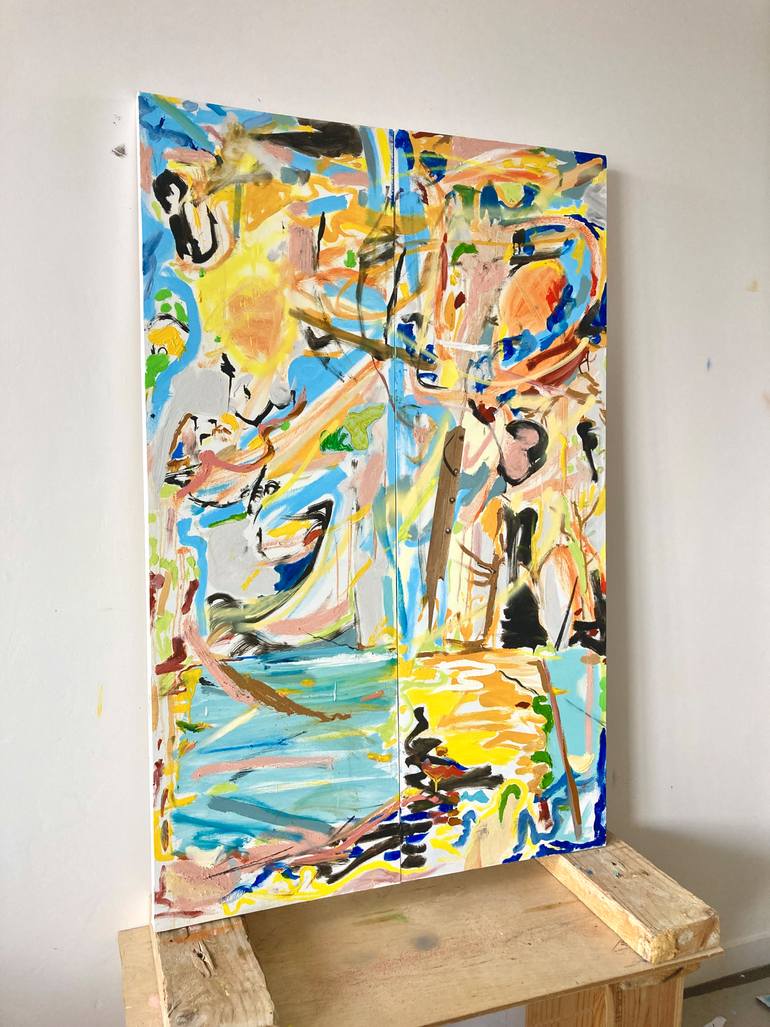 Original Abstract Expressionism Nature Painting by Armand Brac