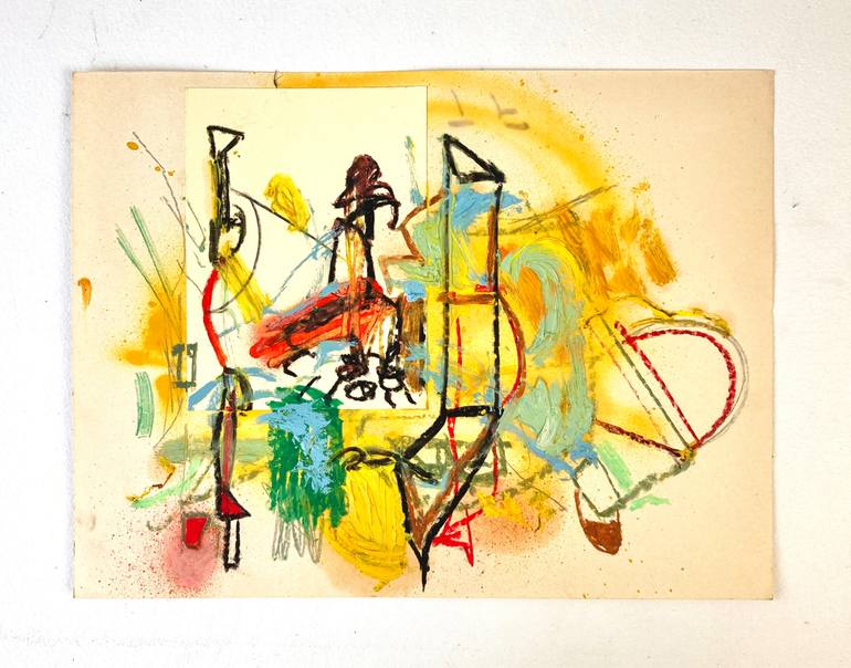 Original Abstract Expressionism Abstract Painting by Armand Brac