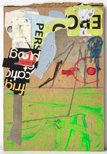 Original Abstract Expressionism Abstract Collage by Armand Brac