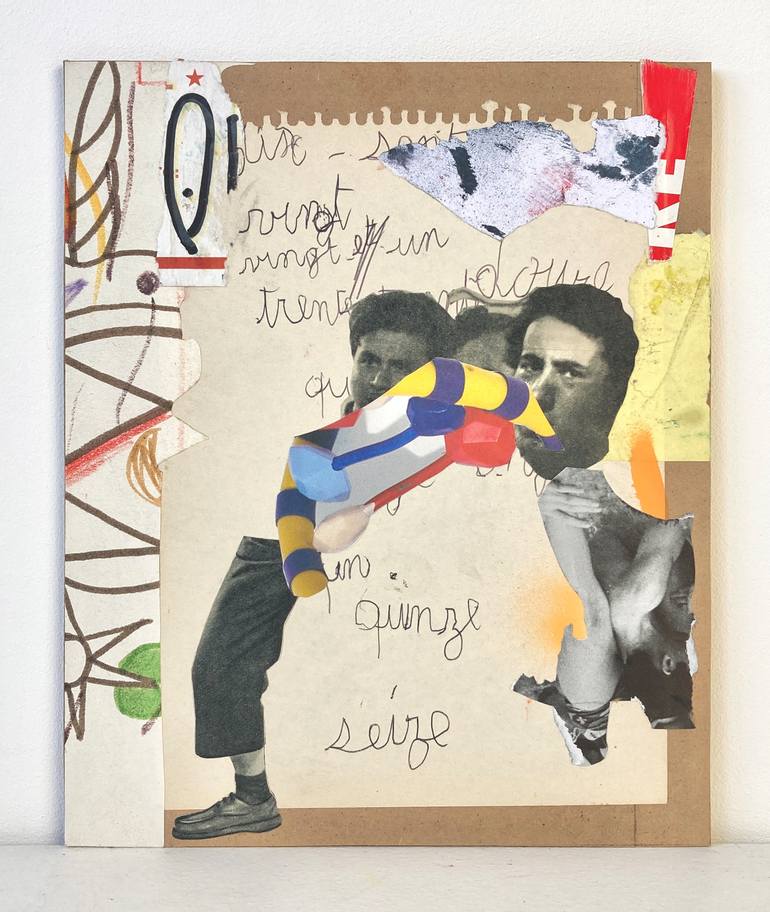 Original Contemporary Men Collage by Armand Brac