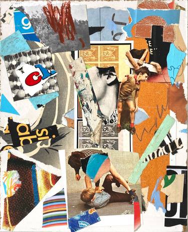 Original Abstract Expressionism Children Collage by Armand Brac