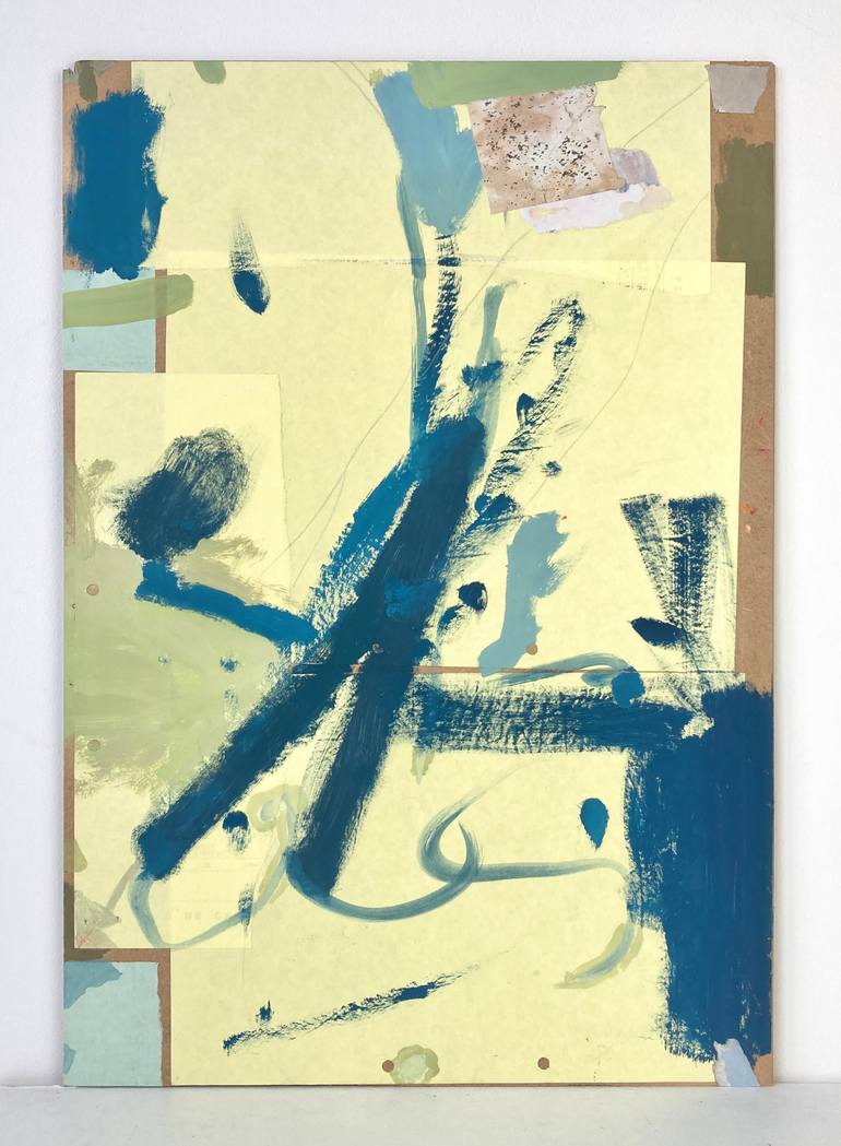 Original Abstract Expressionism Abstract Collage by Armand Brac