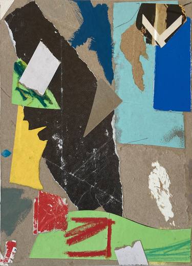 Original Abstract Expressionism Abstract Collage by Armand Brac