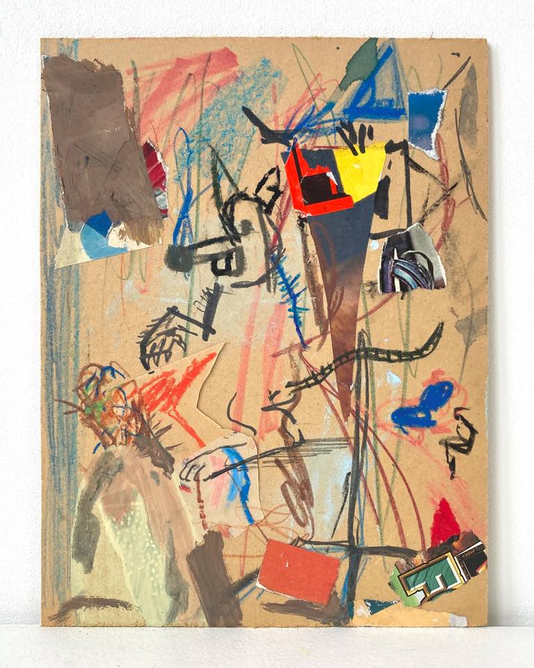 Original Abstract Expressionism Animal Drawing by Armand Brac
