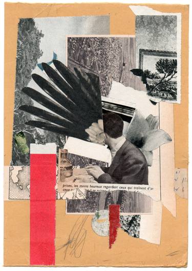 Original Dada People Collage by Armand Brac