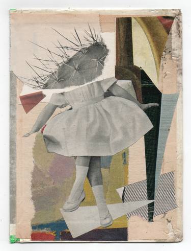 Original Dada Children Collage by Armand Brac