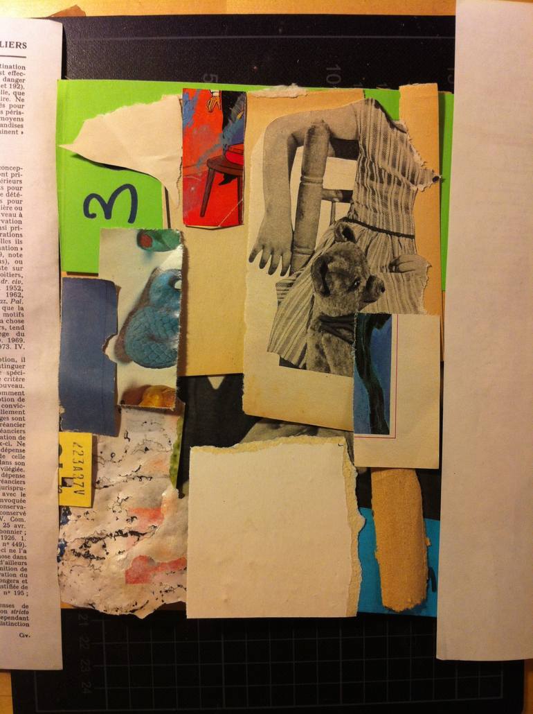 Original Children Collage by Armand Brac