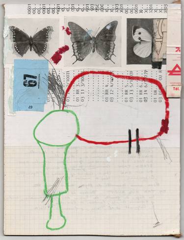 Original Mortality Collage by Armand Brac