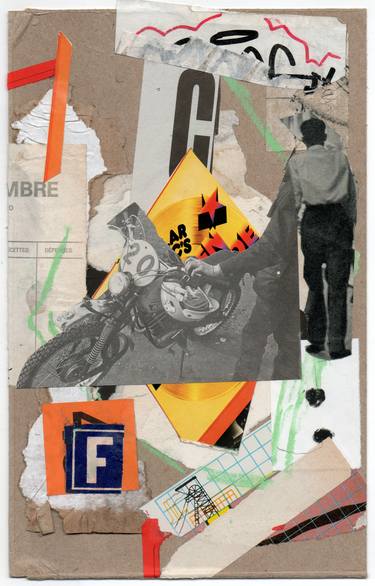 Original Abstract Popular culture Collage by Armand Brac