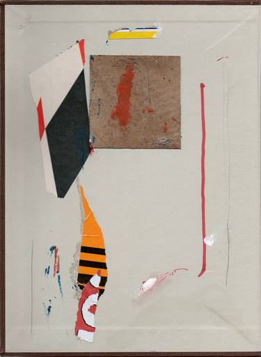 Original Abstract Mortality Collage by Armand Brac