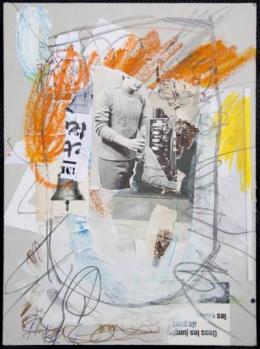 Original Abstract Men Collage by Armand Brac