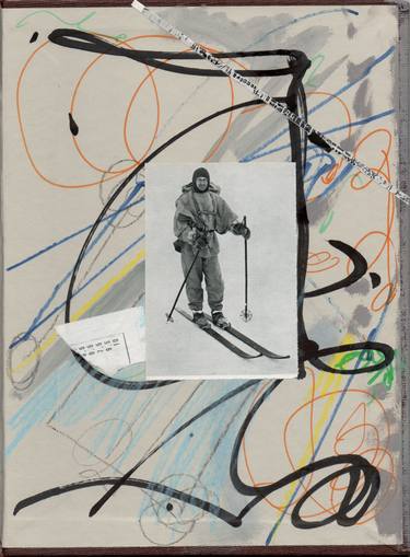 Original Abstract Sport Collage by Armand Brac