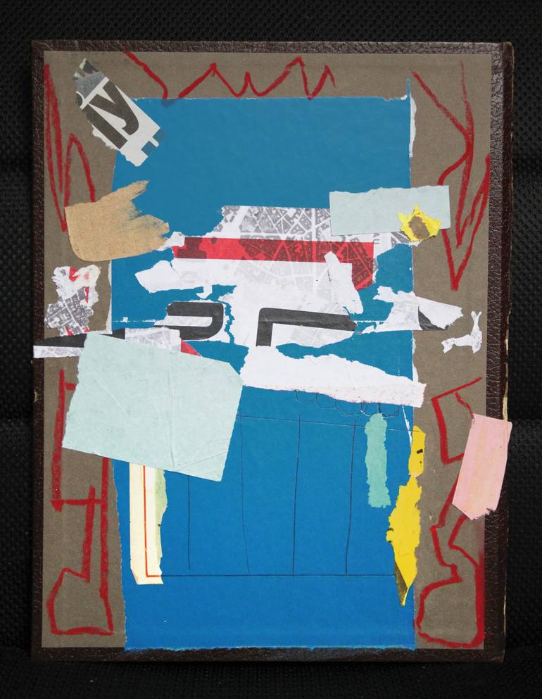 Original Abstract Expressionism Abstract Collage by Armand Brac