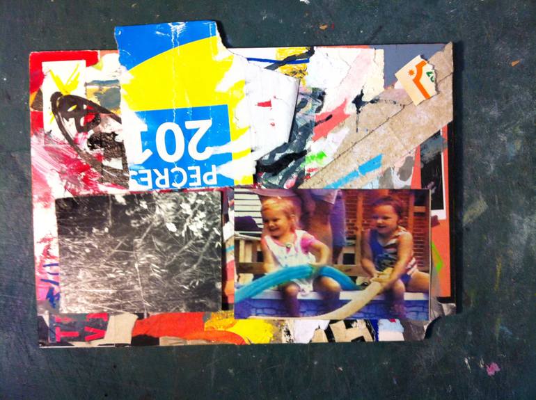 Original Abstract Children Collage by Armand Brac