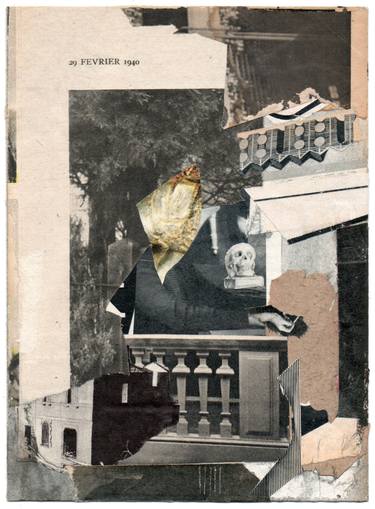 Original Mortality Collage by Armand Brac