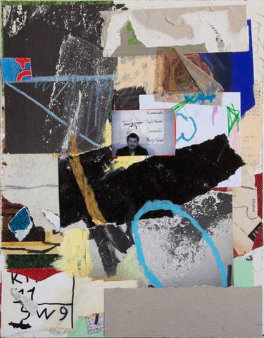 Original Abstract Political Collage by Armand Brac