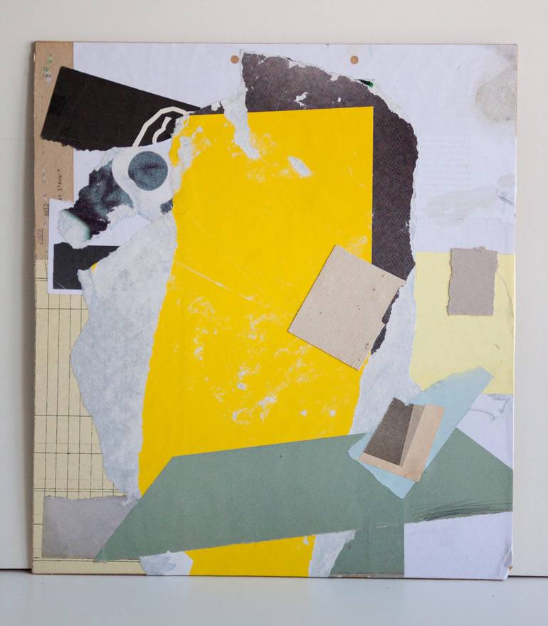 Original Abstract Expressionism Abstract Collage by Armand Brac