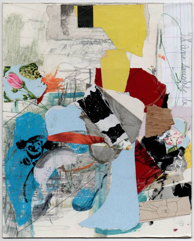 Original Abstract Collage by Armand Brac