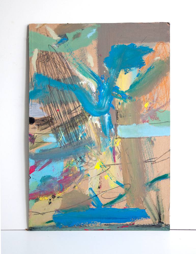 Original Abstract Expressionism Abstract Collage by Armand Brac