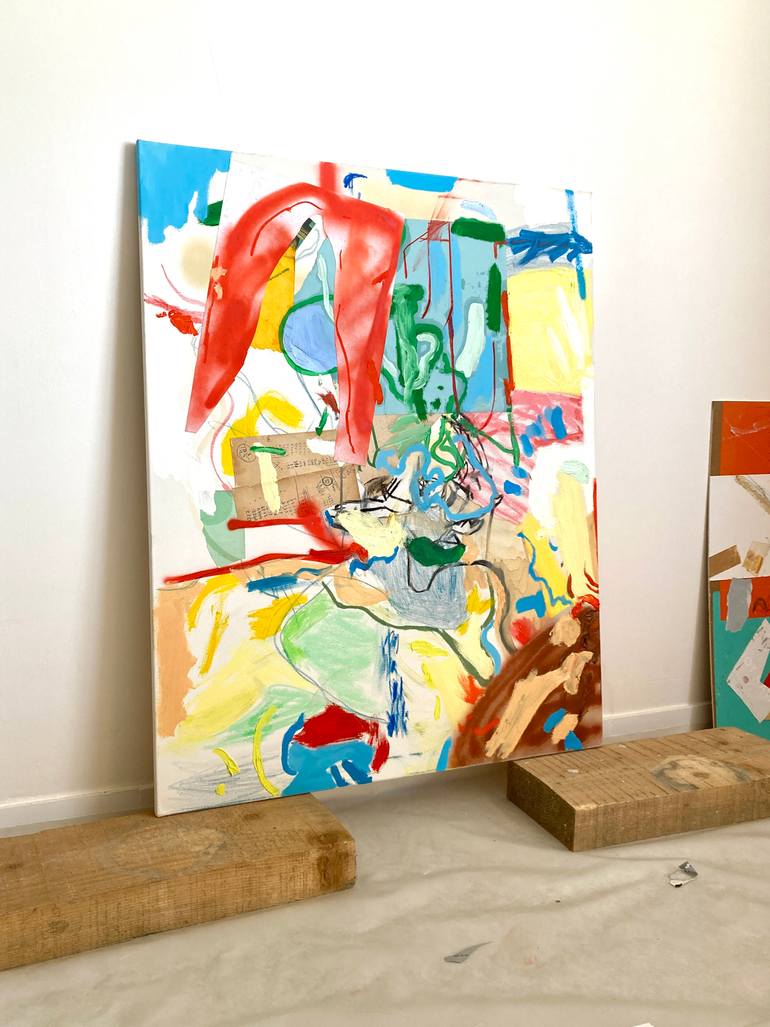 Original Abstract Expressionism Abstract Painting by Armand Brac