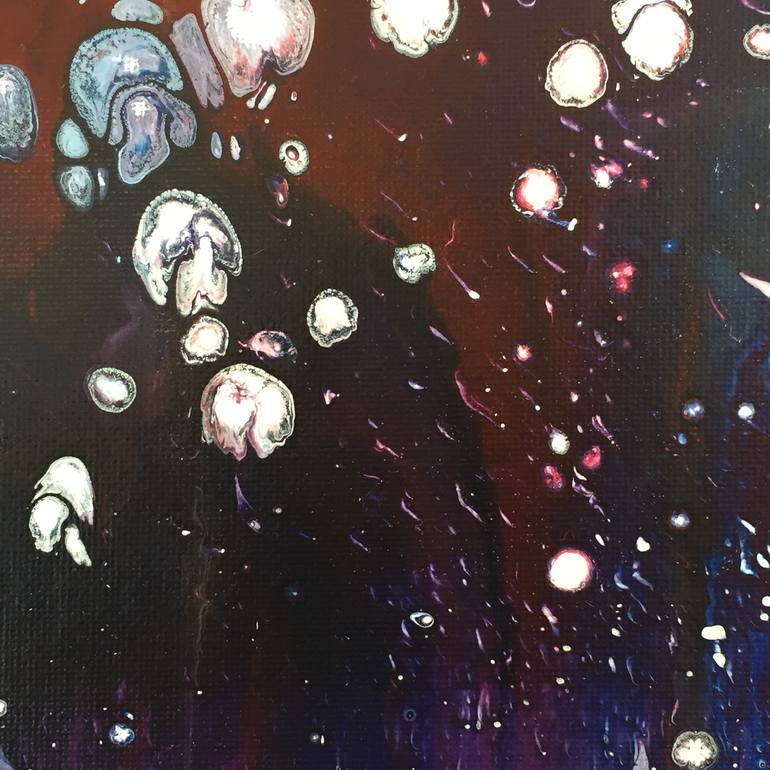 Original Abstract Fish Painting by Amy Salisbury