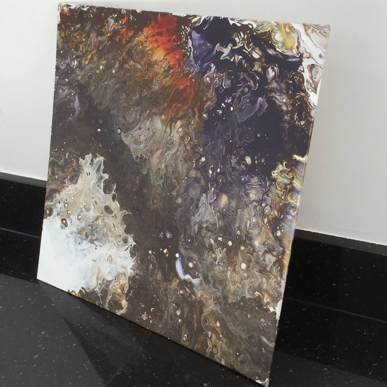 Original Abstract Outer Space Painting by Amy Salisbury
