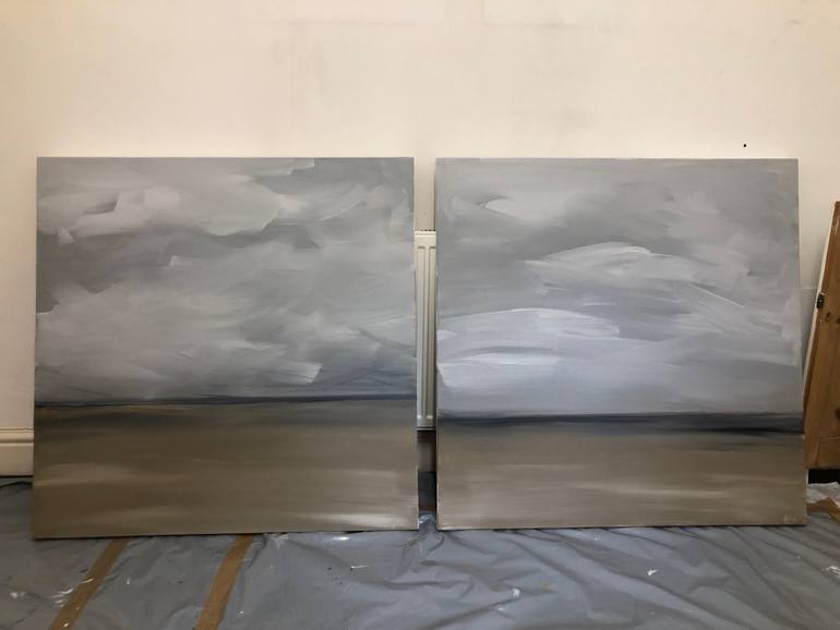 Original Abstract Beach Painting by Amy Salisbury