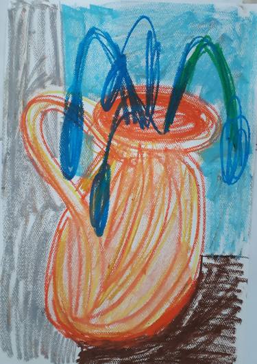 Orange Vase With flower thumb