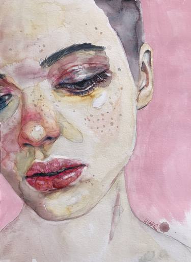 Original Expressionism Portrait Paintings by vanessa uher