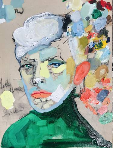 Original Expressionism Portrait Paintings by vanessa uher
