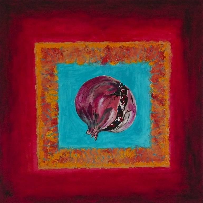 Pomegranate Painting by andrew richard rose | Saatchi Art