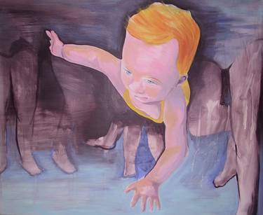 Print of Figurative Children Paintings by Helmi Cuijpers