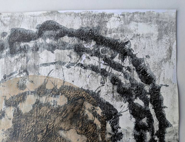 Original Modernism Abstract Painting by Rebeca Roman