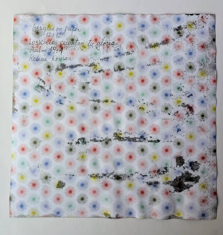 Original Modernism Abstract Painting by Rebeca Roman