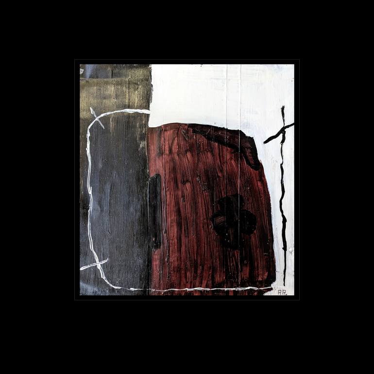 Original Modernism Abstract Painting by Rebeca Roman