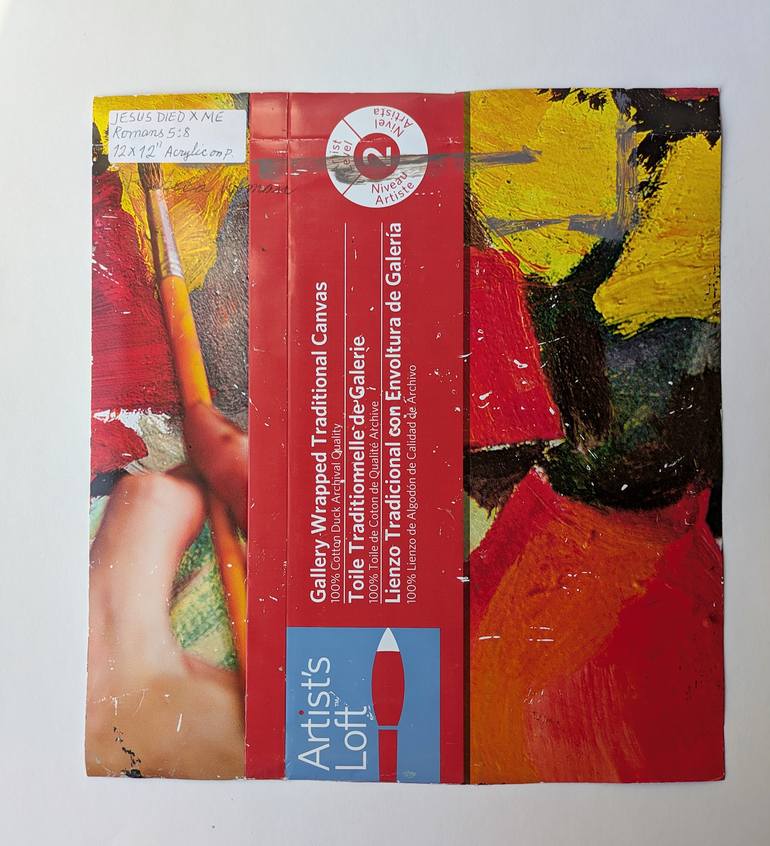 Original Modernism Abstract Painting by Rebeca Roman