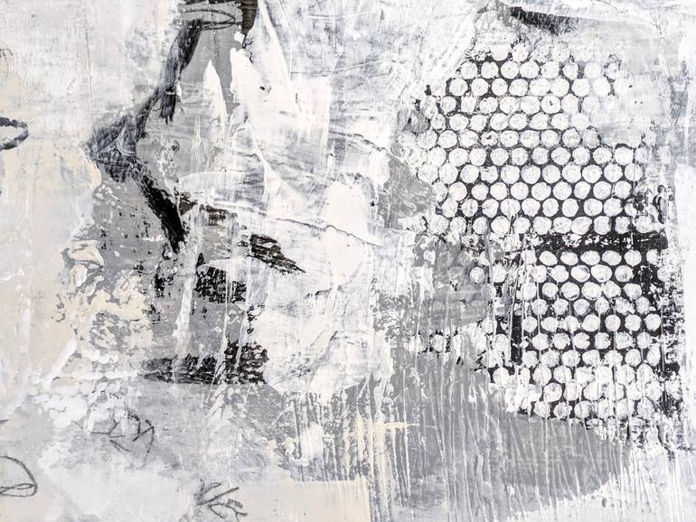 Original Art Deco Abstract Painting by Rebeca Roman