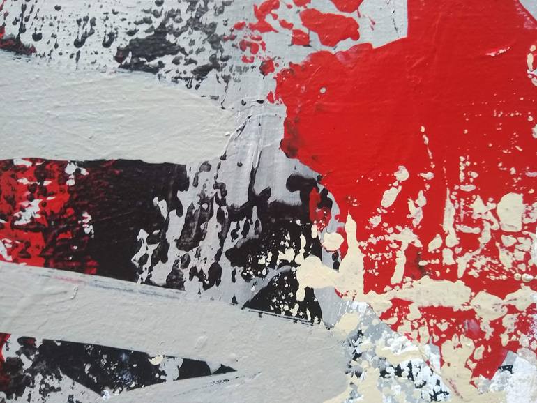 Original Art Deco Abstract Painting by Rebeca Roman