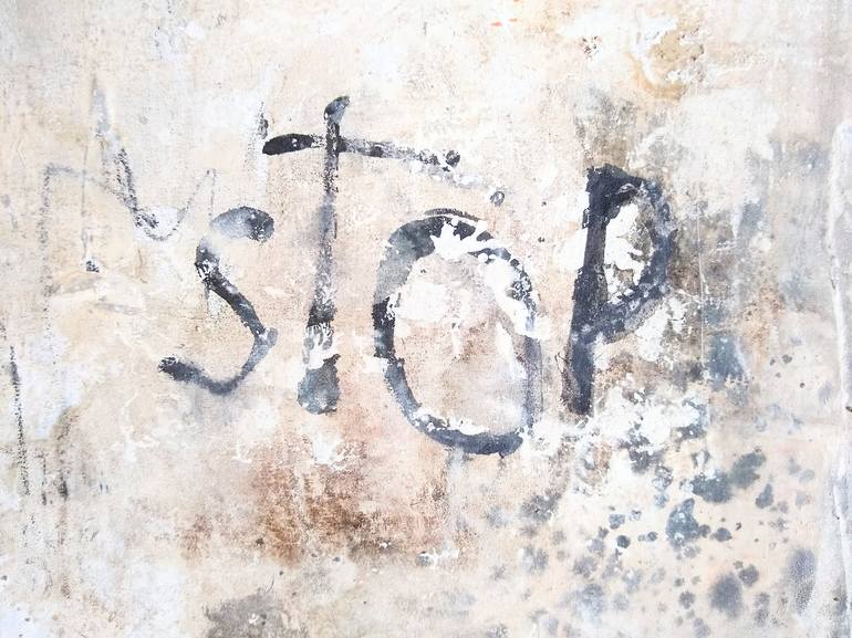 Original Art Deco Abstract Painting by Rebeca Roman