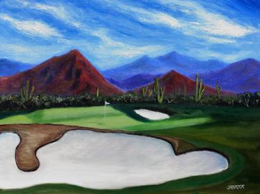 Saatchi Art Artist Janaka Stagnaro; Paintings, “Dove County Golf Course” #art