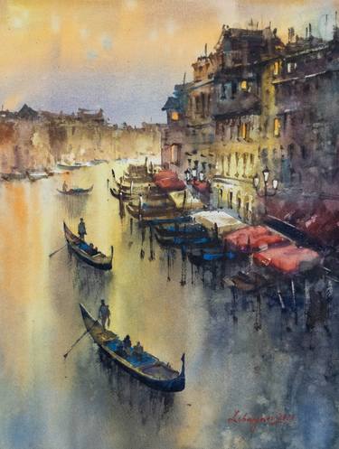 Original Landscape Paintings by DEBAYAN CHATTERJEE